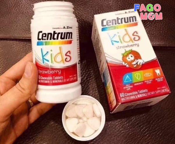 Kẹo vitamin vị dâu Centrum Kids