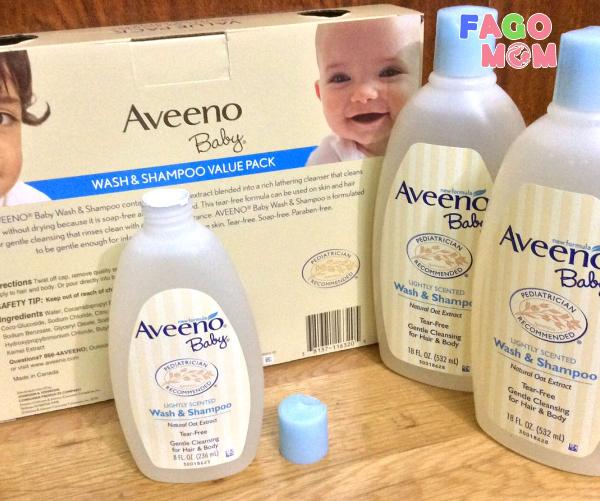 Sữa tắm Aveeno Baby wash and shampoo