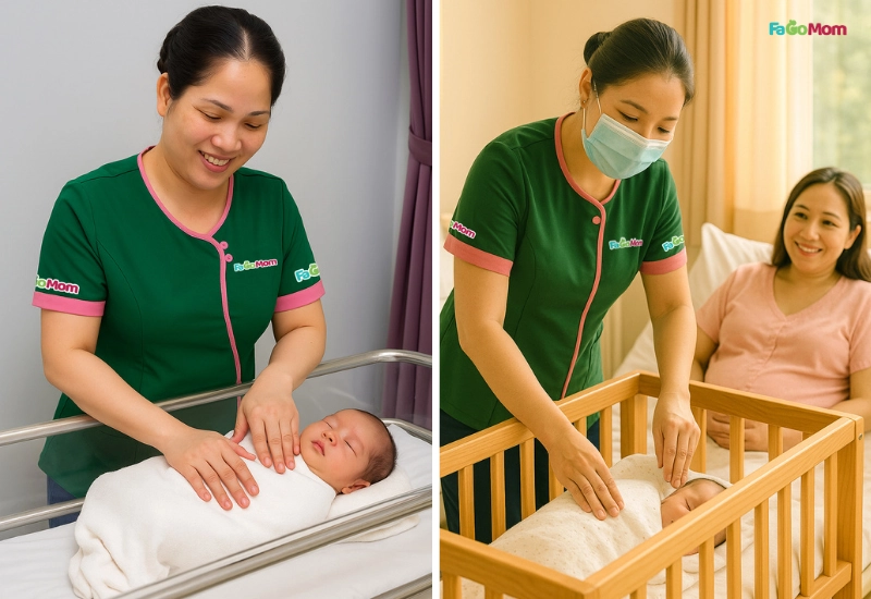 Quy trình thuê bảo mẫu chăm trẻ sơ sinh theo giờ tại FaGoMom