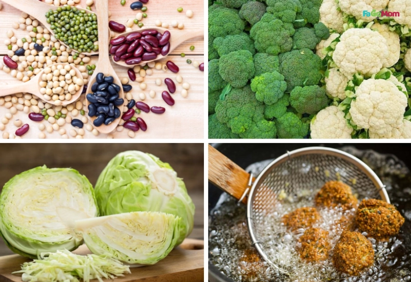 Thực phẩm gây đầy hơi, khó tiêu