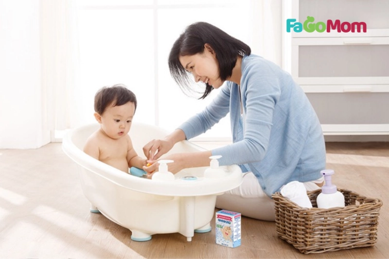 Chuẩn bị không gian tắm