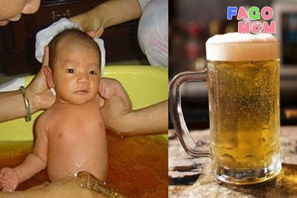Thực hư về chuyên tắm bia cho trẻ sơ sinh có tốt không?