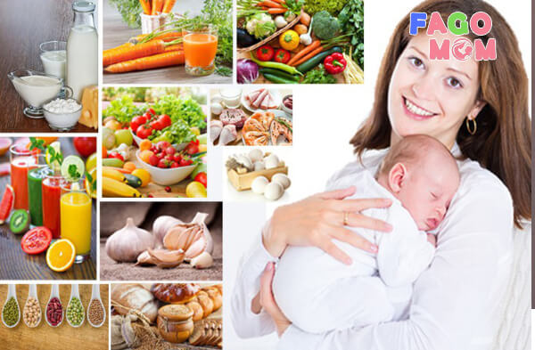 Chế độ dinh dưỡng cho mẹ sau sinh