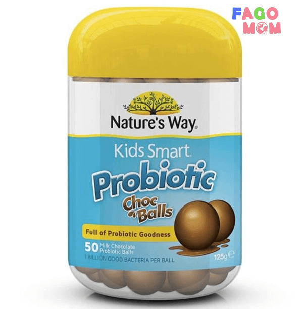 Kẹo lợi khuẩn Nature’s Way Kids Smart Probiotic Choc Ball