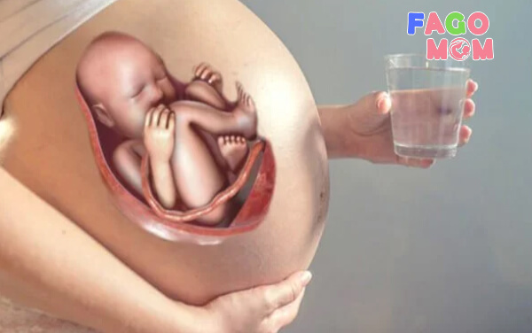 Khi thấy thai nhi nấc cụt mẹ bầu có thể uống 1 cốc nước