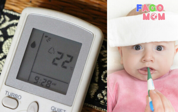 Nhiệt độ thích hợp khi sử dụng điều hòa cho trẻ sơ sinh 