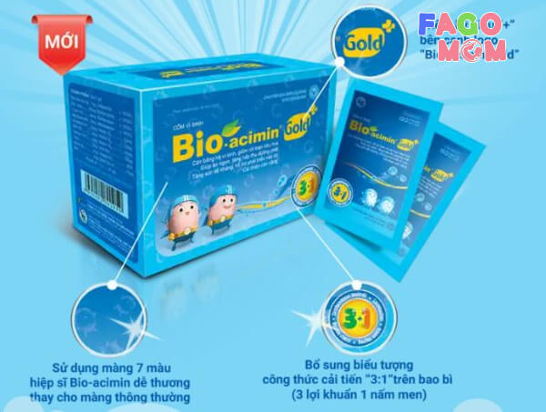Cốm vi sinh Bio-Acimin giúp trẻ ăn ngon