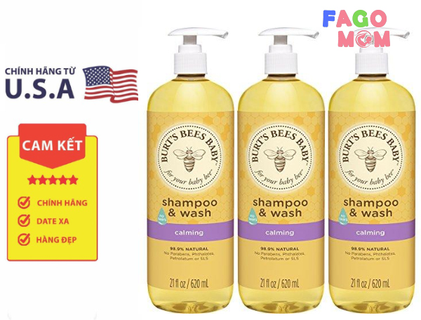 Burt’s Bees Shampoo & Wash – Sữa tắm gội toàn thân cho bé