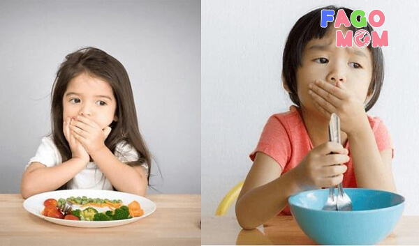 Trẻ ăn quá nhiều dẫn đến bị nôn