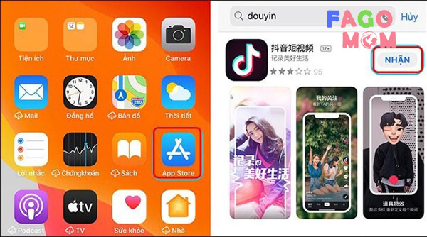  Tải ứng dụng Douyin về máy điện thoại Iphone